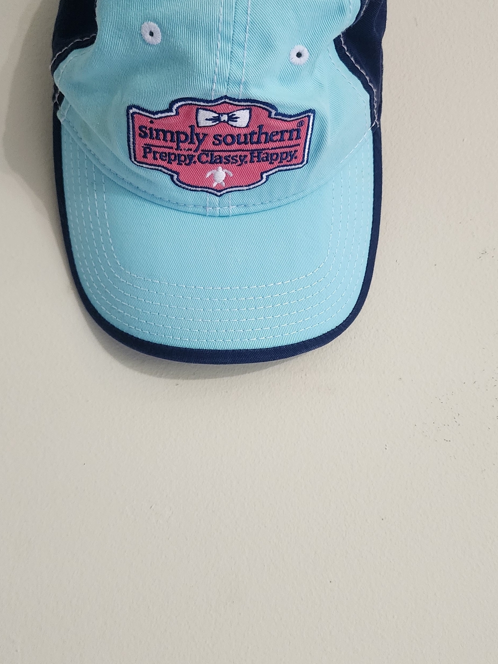 Simply Southern Light Blue & Navy Baseball Cap